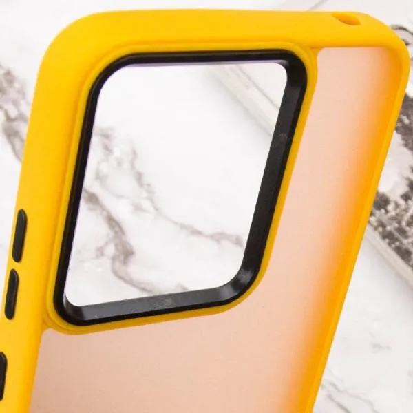 Чехол TPU+PC Lyon Frosted для Xiaomi Redmi 13C / Poco C65 — Оранжевый — фото 5