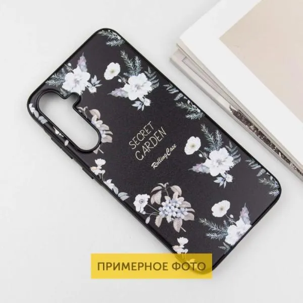 TPU+PC чехол Secret Garden для Xiaomi Redmi 13C / Poco C65 — Черный — фото 3