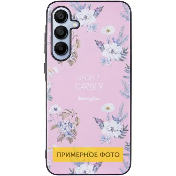 TPU+PC чехол Secret Garden для Xiaomi Redmi 13C / Poco C65 — Розовый — фото 2