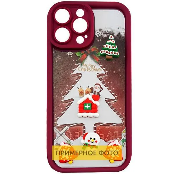 Чохол TPU Christmas Toys для Xiaomi Redmi 13C / Poco C65 — Червоний — фото 4