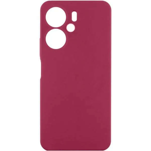 Чехол Silicone Cover Lakshmi Full Camera (AAA) для Xiaomi Redmi 13C 4G/5G / Poco C65 / Poco M6 5G — Бордовый