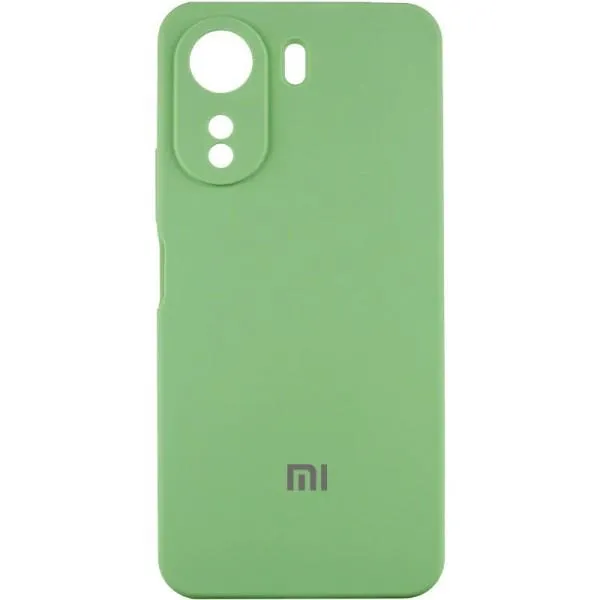 Чохол Silicone Cover Lakshmi Full Camera (AAA) with Logo для Xiaomi Redmi 13C / Poco C65 — М'ятний — фото 1