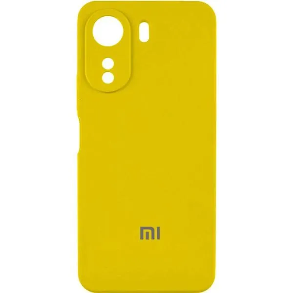 Чохол Silicone Cover Lakshmi Full Camera (AAA) with Logo для Xiaomi Redmi 13C / Poco C65 — Жовтий — фото 1