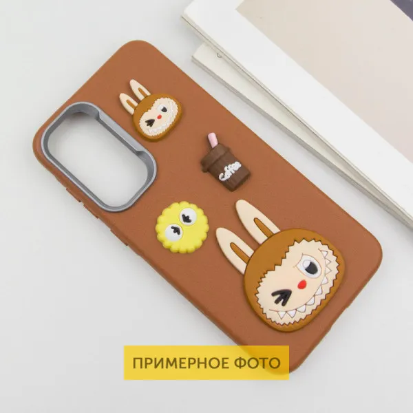 Чехол с принтом «Фигурки Labubu» для Xiaomi Redmi 13C — фото 3