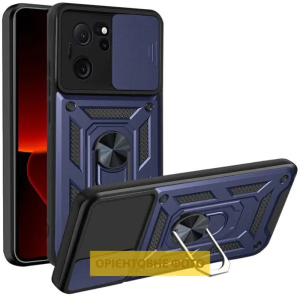 Чехол Ummi Camshield Serge Ring для Xiaomi Redmi 13C / Poco C65 — Синий