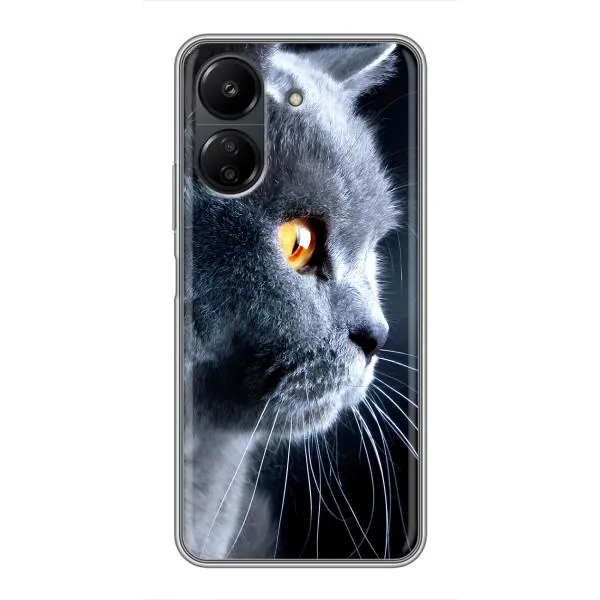 Чехол с принтом «Серый Кот» для Xiaomi Redmi 13C Чехол с принтом «Серый Кот» для Xiaomi Redmi 13C