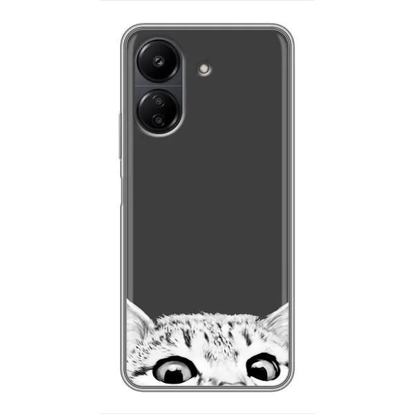 Чехол с принтом «Выглядывает кот» для Xiaomi Redmi 13C