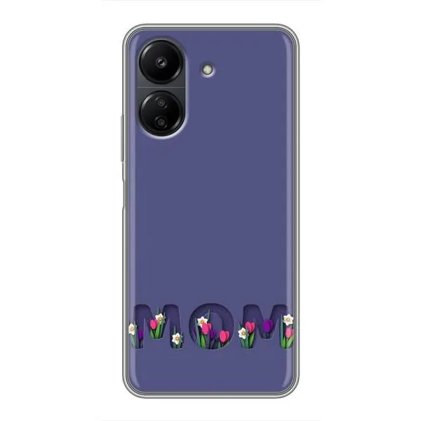 Чехол с принтом «Мама в цветах» для Xiaomi Redmi 13C