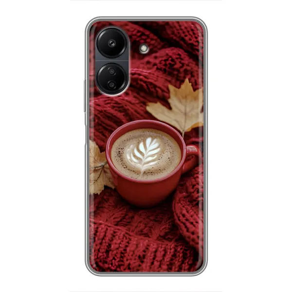 Чехол с принтом «Кофе на пледе» для Xiaomi Redmi 13C