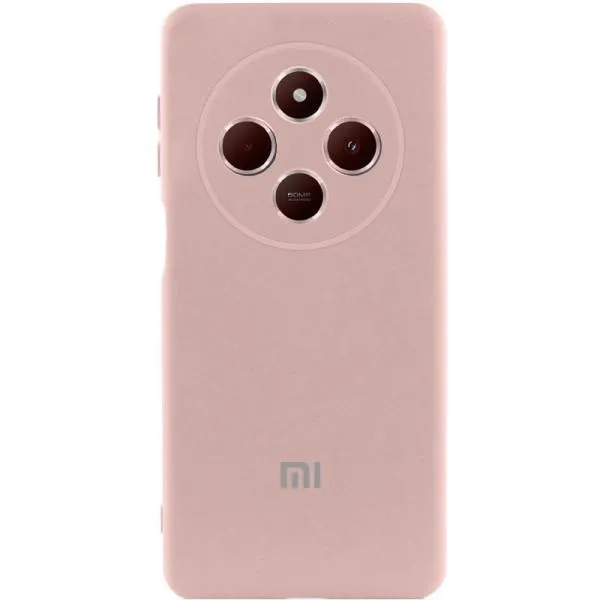 Чехол Silicone Cover Lakshmi Full Camera (AAA) with Logo для Xiaomi Redmi 14C / Poco C75 — Розовый — фото 2