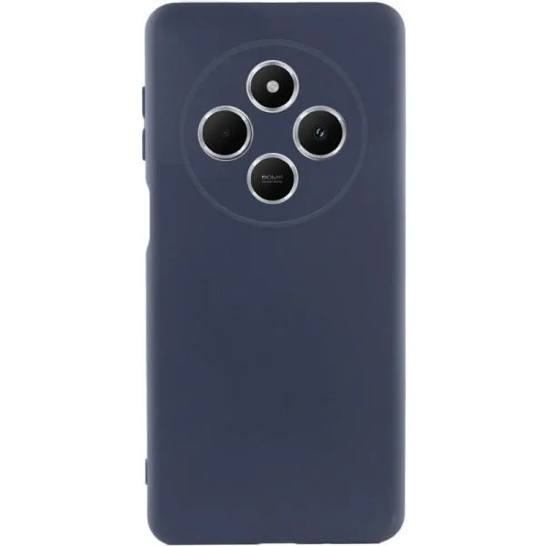 Чехол Silicone Cover Lakshmi Full Camera (AAA) для Xiaomi Redmi 14C / Poco C75 — Темно-синий — фото 1