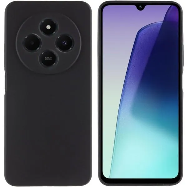 Чехол Silicone Cover Lakshmi Full Camera (AAA) для Xiaomi Redmi 14C / Poco C75 — Черный — фото 2