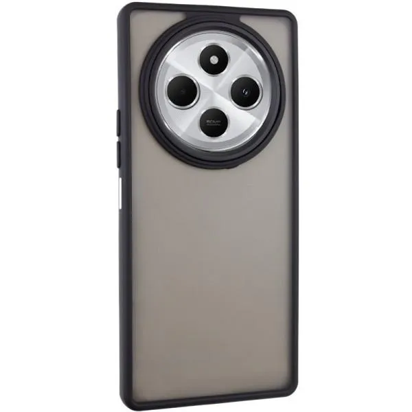 Чехол TPU+PC Lyon Frosted для Xiaomi Redmi 14C / Poco C75 — Черный — фото 1