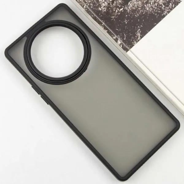 Чехол TPU+PC Lyon Frosted для Xiaomi Redmi 14C / Poco C75 — Черный — фото 2