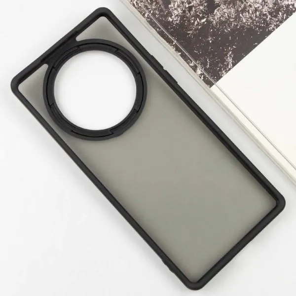 Чехол TPU+PC Lyon Frosted для Xiaomi Redmi 14C / Poco C75 — Черный — фото 3