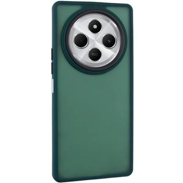Чехол TPU+PC Lyon Frosted для Xiaomi Redmi 14C / Poco C75 — Зеленый — фото 1