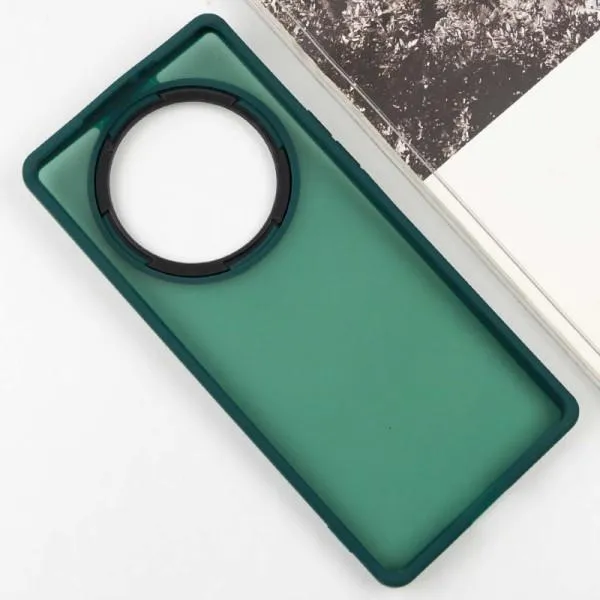 Чехол TPU+PC Lyon Frosted для Xiaomi Redmi 14C / Poco C75 — Зеленый — фото 3