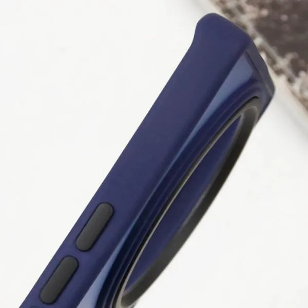Чехол TPU+PC Lyon Frosted для Xiaomi Redmi 14C / Poco C75 — Темно-синий — фото 4