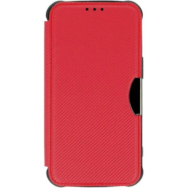 Шкіряний чохол-книжка GETMAN Razor (PU) для Xiaomi Redmi 14C / Poco C75 — Червоний — фото 2
