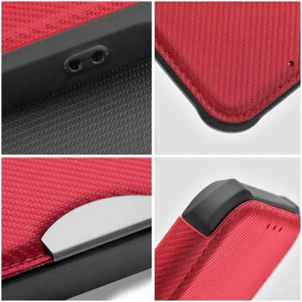 Шкіряний чохол-книжка GETMAN Razor (PU) для Xiaomi Redmi 14C / Poco C75 — Червоний — фото 4