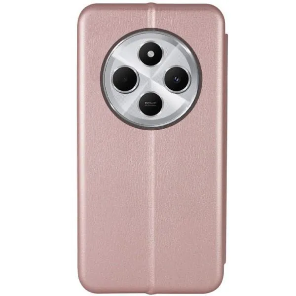 Шкіряний чохол-книжка Classy для Xiaomi Redmi 14C / Poco C75 — Rose Gold — фото 2