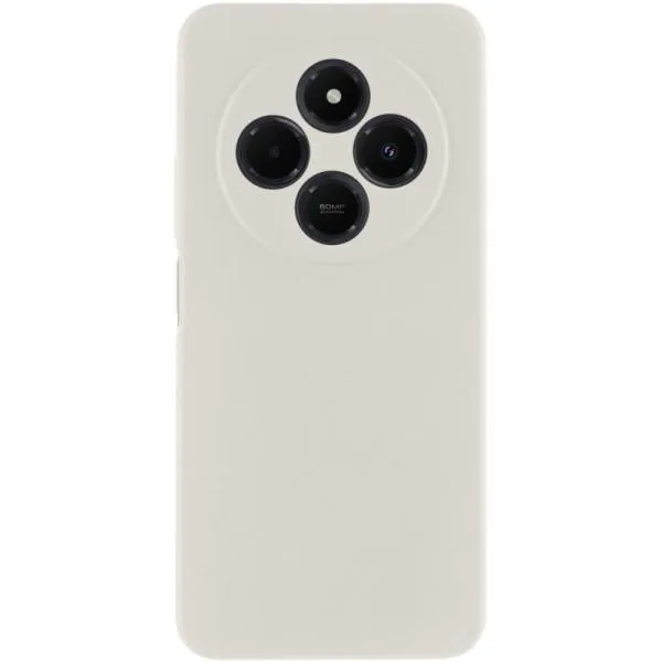 Чехол Silicone Cover Lakshmi Full Camera (AAA) для Xiaomi Redmi 14C / Poco C75 — Белый