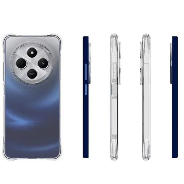 TPU чехол GETMAN Ease logo усиленные углы Full Camera для Xiaomi Redmi 14C / Poco C75 — Прозрачный — фото 2