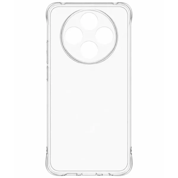 TPU чехол GETMAN Ease logo усиленные углы Full Camera для Xiaomi Redmi 14C / Poco C75 — Прозрачный — фото 4
