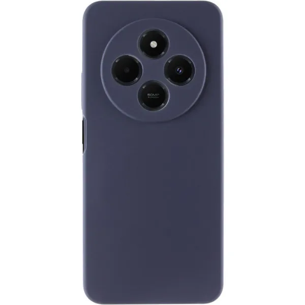 Чехол Silicone Cover Lakshmi Full Camera (AAA) для Xiaomi Redmi 14C / Poco C75 — Темно-синий — фото 3