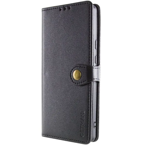 Кожаный чехол-книжка GETMAN Gallant (PU) для Xiaomi Redmi 14C / Poco C75 — Черный — фото 3 Кожаный чехол-книжка GETMAN Gallant (PU) для Xiaomi Redmi 14C / Poco C75 — Черный — фото 3