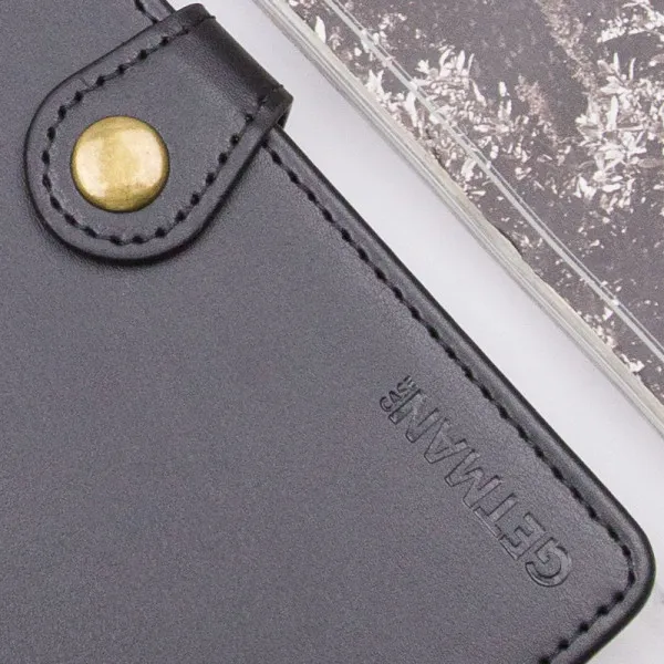 Кожаный чехол-книжка GETMAN Gallant (PU) для Xiaomi Redmi 14C / Poco C75 — Черный — фото 4 Кожаный чехол-книжка GETMAN Gallant (PU) для Xiaomi Redmi 14C / Poco C75 — Черный — фото 4