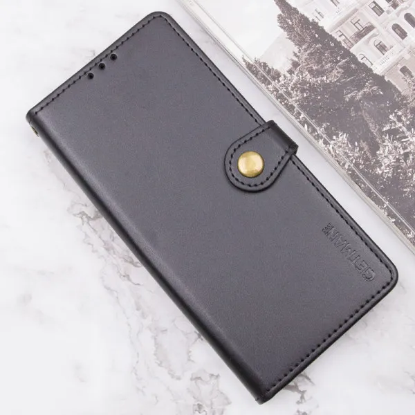 Кожаный чехол-книжка GETMAN Gallant (PU) для Xiaomi Redmi 14C / Poco C75 — Черный — фото 5 Кожаный чехол-книжка GETMAN Gallant (PU) для Xiaomi Redmi 14C / Poco C75 — Черный — фото 5
