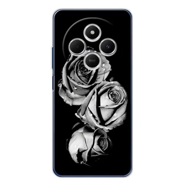 Чехол с принтом «Черная роза» для Xiaomi Redmi 14C