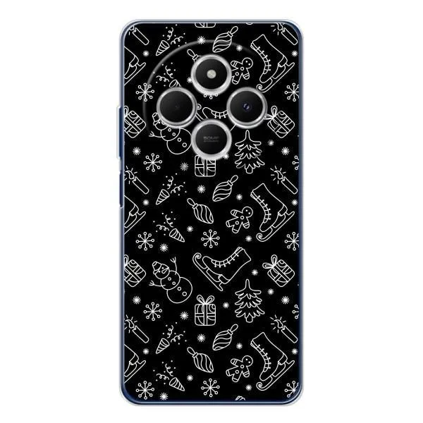Чехол с принтом «Новогодний фон» для Xiaomi Redmi 14C Чехол с принтом «Новогодний фон» для Xiaomi Redmi 14C