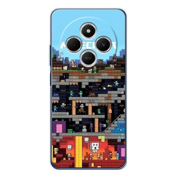 Чехол с принтом «фон Minecraft» для Xiaomi Redmi 14R 5G