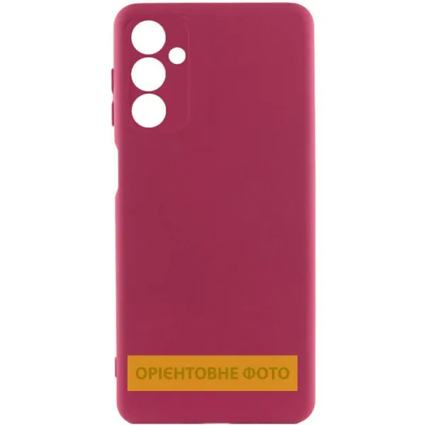 Чохол TPU GETMAN Liquid Silk Full Camera для Xiaomi Redmi 15 (EU) — Бордовий — фото 2