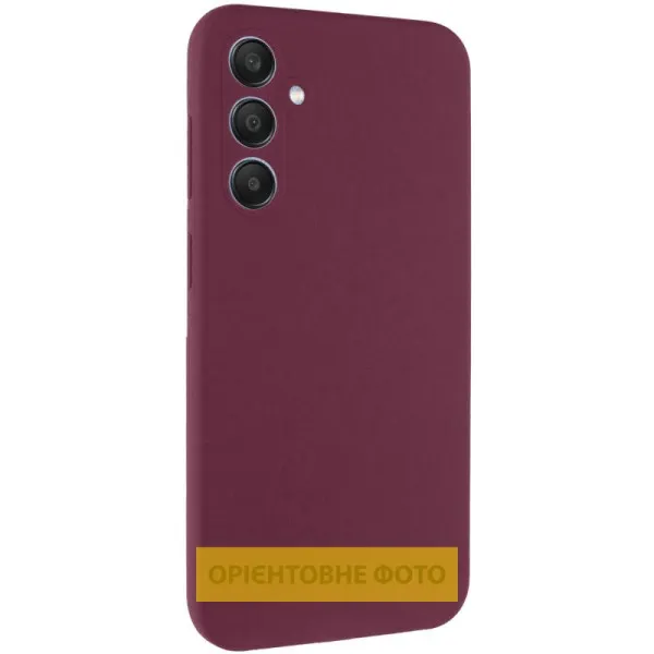 Чехол Silicone Cover Lakshmi Full Camera (AAA) для Xiaomi Redmi 15 (EU) — Бордовый — фото 1