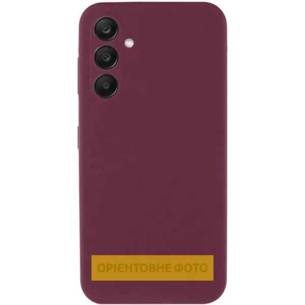 Чехол Silicone Cover Lakshmi Full Camera (AAA) для Xiaomi Redmi 15 (EU) — Бордовый — фото 2