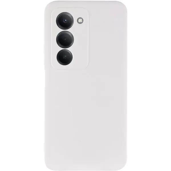 Чехол TPU GETMAN Liquid Silk Full Camera для Xiaomi Redmi 15 (EU) — Белый — фото 1