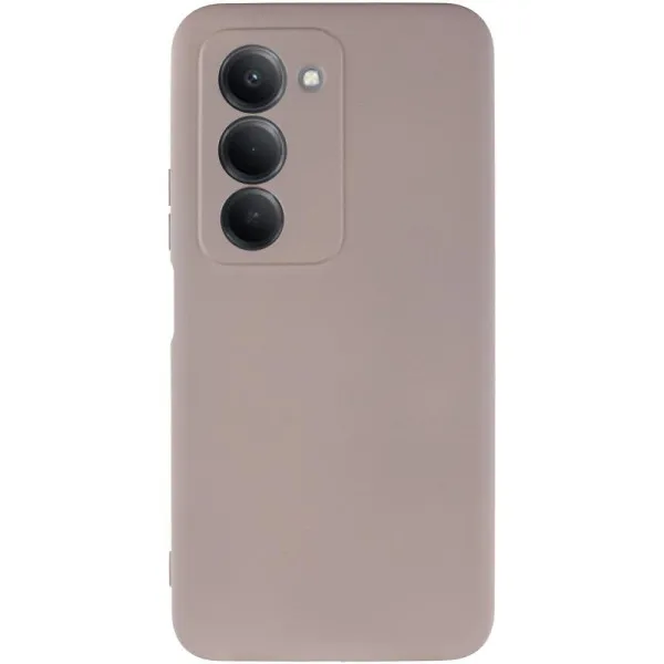 Чехол TPU GETMAN Liquid Silk Full Camera для Xiaomi Redmi 15 (EU) — Серый — фото 1