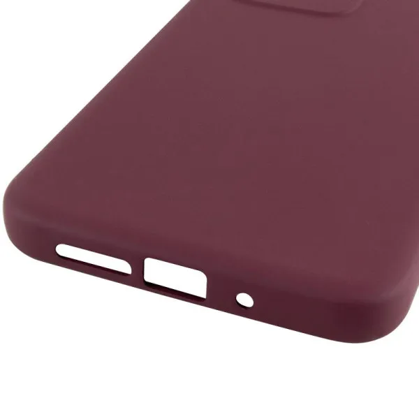 Чохол TPU GETMAN Liquid Silk Full Camera для Xiaomi Redmi 15 (EU) — Бордовий — фото 1