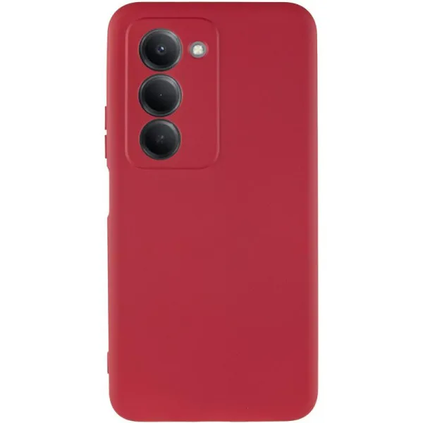Чехол TPU GETMAN Liquid Silk Full Camera для Xiaomi Redmi 15 (EU) — Красный — фото 1