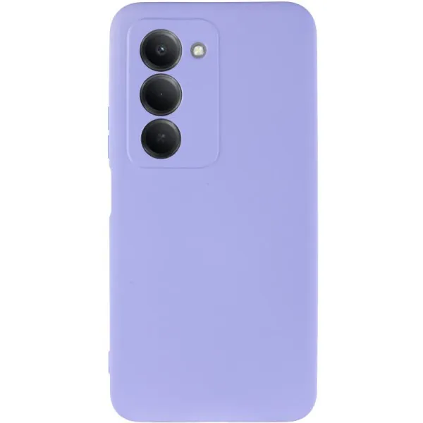 Чехол TPU GETMAN Liquid Silk Full Camera для Xiaomi Redmi 15 (EU) — Сиреневый — фото 1