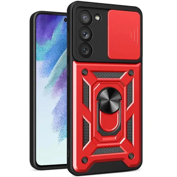 Чехол Ummi Camshield Serge Ring для Xiaomi Redmi 15 (EU) — Красный — фото 1