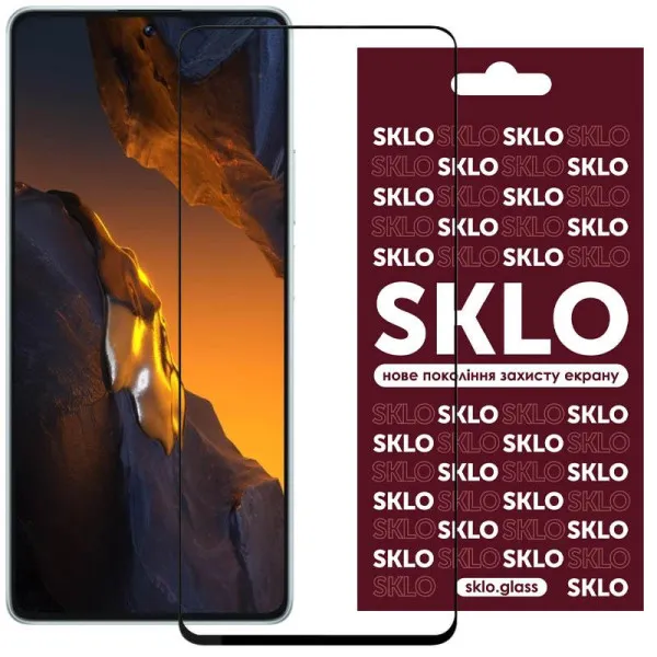 Защитное стекло SKLO 3D для Xiaomi Redmi 15 (EU) — Черный — фото 1