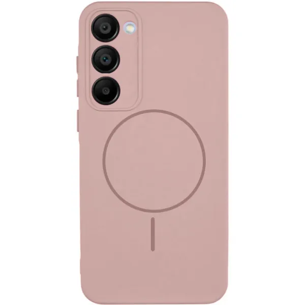 Чехол Silicone Cover Lakshmi Full Camera (AA) with Magnetic Fit для Xiaomi Redmi 15 (EU) — Розовый