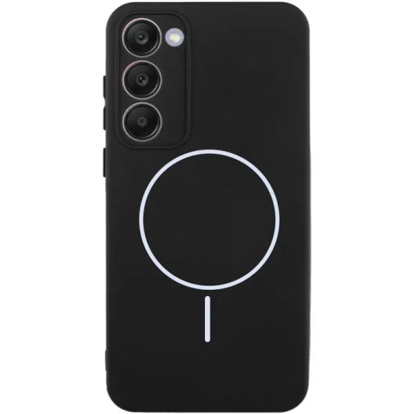 Чехол Silicone Cover Lakshmi Full Camera (AA) with Magnetic Fit для Xiaomi Redmi 15 (EU) — Черный