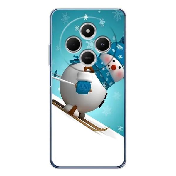 Чехол с принтом «Снеговик на лыжах» для Xiaomi Redmi 15
