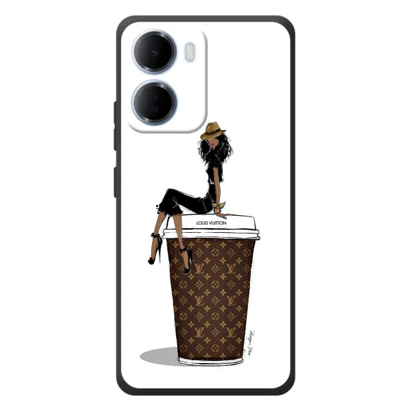 Чехол с принтом «кофе LOUIS VUITTON» для Xiaomi Redmi 15a