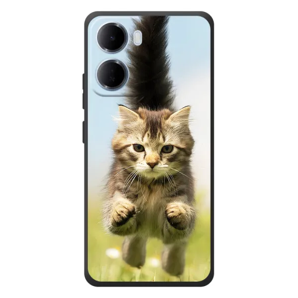 Чехол с принтом «Прыжок кота» для Xiaomi Redmi 15a